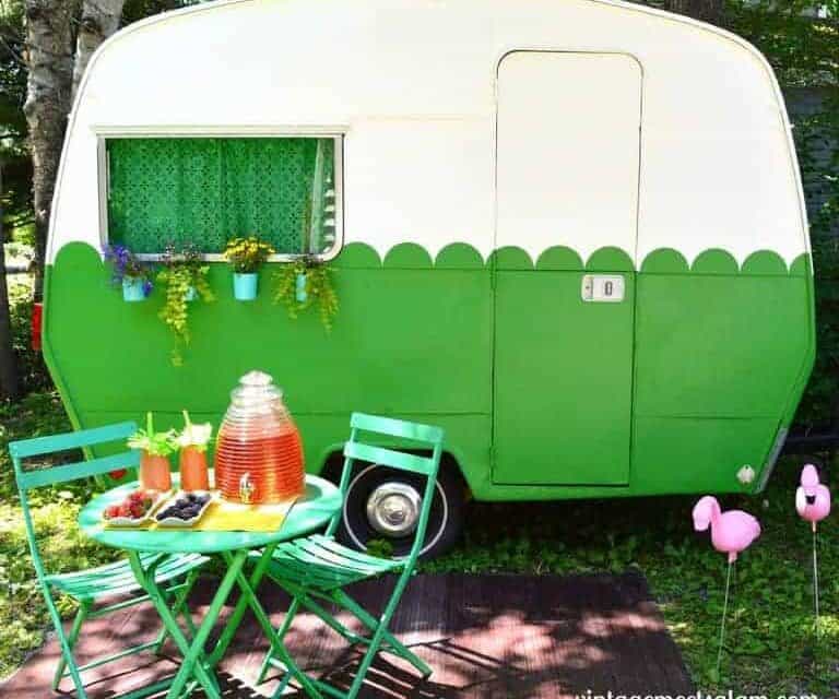 Vintage Camper Makeover Reveal!!