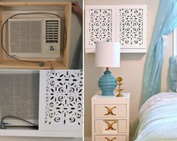 Bedroom DIY AC Unit Cover: Simple 7 Step Guide + Inspo