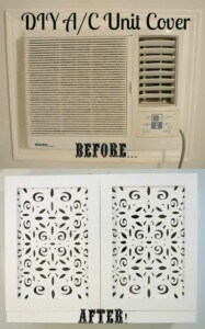 Bedroom DIY AC Unit Cover: Simple 7 Step Guide + Inspo