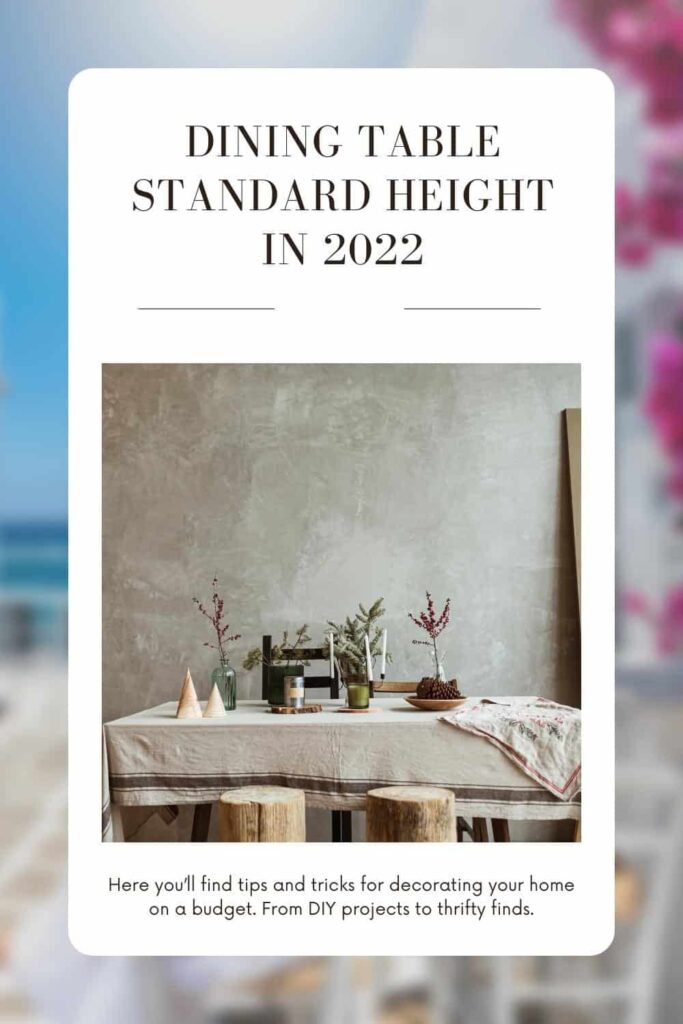 dining table standard height