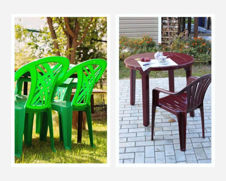 Plastic outdoor furniture