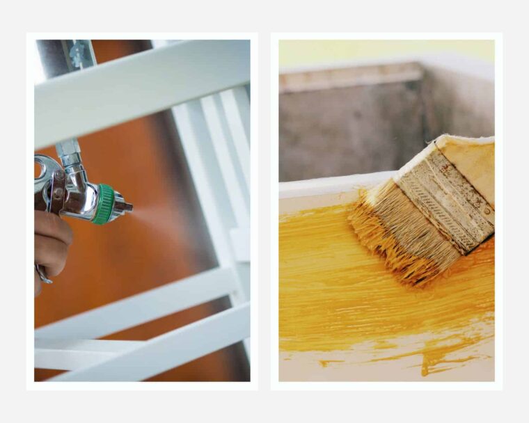 Step by step: How to paint wicker furniture with a brush 