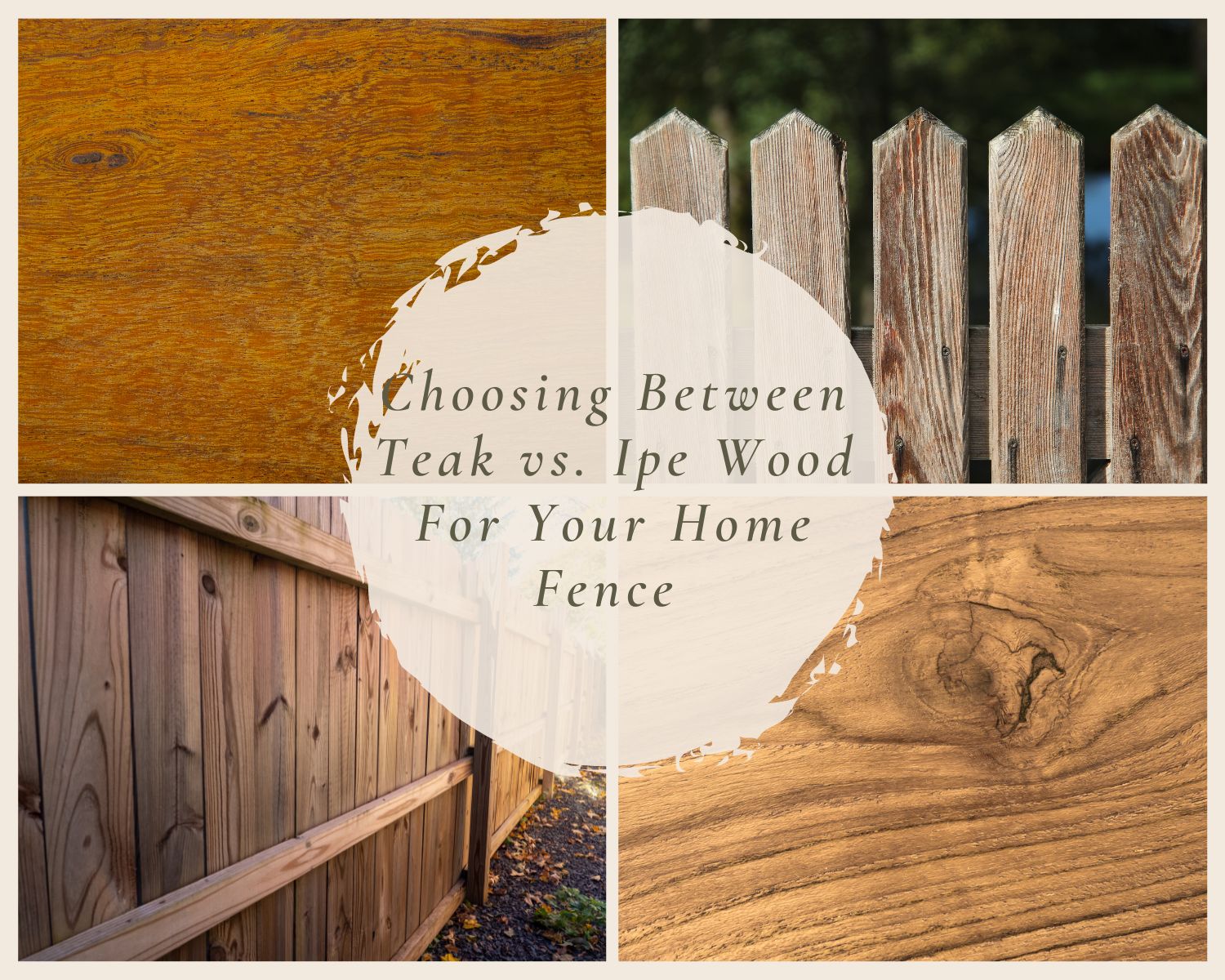 Can You Stain Teak Wood Fences and Furniture? - Teak & Deck